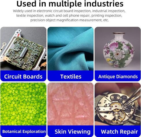 المجهر الرقمي المحمول المحمول المحمولة 0-1600x USB Digital Digital Microscope مع 8 مصابيح LED وموقف قابل للتعديل للكمبيوتر الشخصي in Kuwait