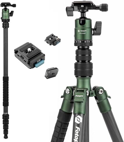 Fotopro X-Go E 2 حزمة ترايبود ألياف الكربون مع حامل إطلاق سريع in Saudi Arabia