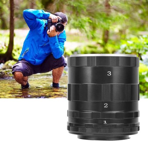 محول الكاميرا حلقة التمديد الماكرو أنبوب نيكون AI D7200 D7100 D7000 D5500 D5300 D5200 D5100 D3400 D3300 D3200 D3100 D90 DSLR in Kuwait