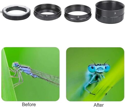 محول الكاميرا حلقة التمديد الماكرو أنبوب نيكون AI D7200 D7100 D7000 D5500 D5300 D5200 D5100 D3400 D3300 D3200 D3100 D90 DSLR in Kuwait