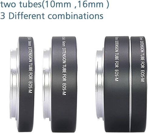 AF Auto Focus Macro Extension Tube Adapter Ring for Canon EF-M EOS M M2 M3 M5 M6 M10 M50 M100 M50 II in Kuwait