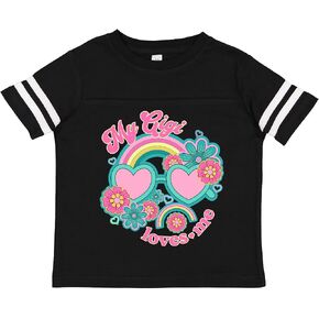 inktastic my gigi يحبني الفتيات قوس قزح حفيدة Toddler T-shirt in Kuwait