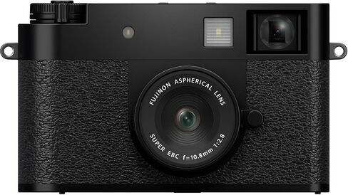 حزمة Fujifilm X Half Digital Camera (أسود) مع بطاقة SD 64GB + حزام معصم الحبل + إكسسوارات أكثر تقدمًا | كاميرا فوجي x نصف in Saudi Arabia