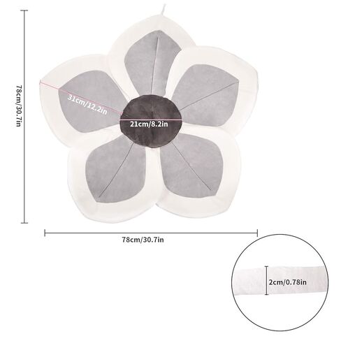 Baby Bath - Flower Baby Bath Pad Infant Bathtub Mat for Bathtub Tub Sink - Gray2 in Kuwait