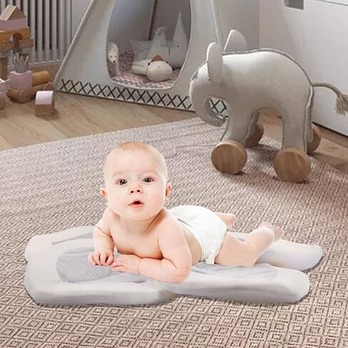 Baby Bath - Flower Baby Bath Pad Infant Bathtub Mat for Bathtub Tub Sink - Gray2 in Kuwait
