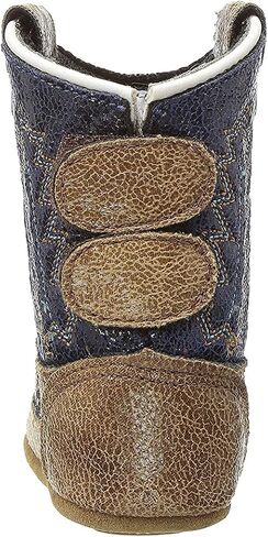 Boots Old West Kids Boots للجنسين-بيب بيبتس أحذية جلدية مع إغلاق الفيلكرو in Saudi Arabia