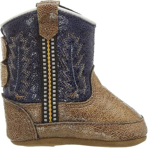 Boots Old West Kids Boots للجنسين-بيب بيبتس أحذية جلدية مع إغلاق الفيلكرو in Saudi Arabia