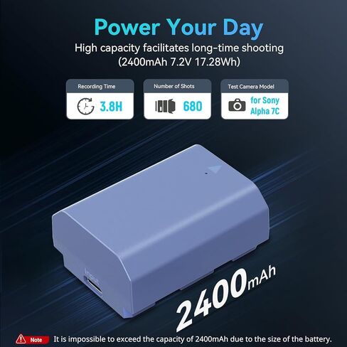 Smallrig 4-slot NP-FZ100 Chager و USB-C NP-FZ100 بطارية (حزمة واحدة) in Kuwait