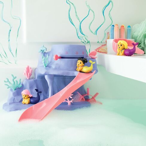 MindWare Mermaid Color Splash Water Park Bathtub Playset - Interactive Bath Toys with Color Changing Mermaid Doll Figures - Gift for 3 Year Olds and Up in Saudi Arabia