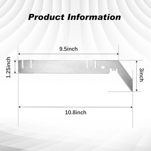 Dunzy 2 Pcs Double Crossbar Hanger Wedding Valance Hanger for Backdrop, Pipe and Drape Backdrop Stand Kit Double Stand (3 Inch) in Saudi Arabia