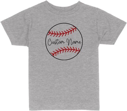 Baseball Custom Name Personalized Toddler Kids T-Shirt in Kuwait