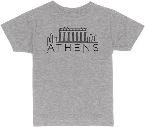 Skyline أثينا اليونان Toddler Kids T-Shirt in Kuwait