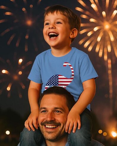 Tstars Mommy's Little Firecracker 4th of July Shirt for Kids - Toddler Girls & Boys Patriotic American Flag T-Shirt in Saudi Arabia