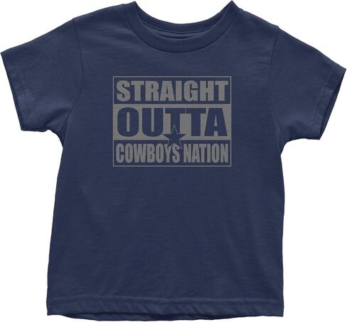 Expression Tees Straight Outta Cowboys Nation Infant One-Piece Bodysuit and ToddlerT-shirt, Soft Cotton, Comfortable Fit in Kuwait