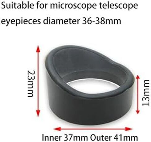 2pcs 28-36mm مختلفة من المطاط الناعم العيون العيون دروع أكواب العين حراس مناظير مجهر التلسكوب رؤية الرؤية الليلية (أسود) in Kuwait