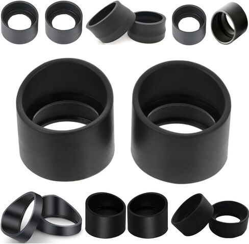 2pcs 28-36mm مختلفة من المطاط الناعم العيون العيون دروع أكواب العين حراس مناظير مجهر التلسكوب رؤية الرؤية الليلية (أسود) in Kuwait