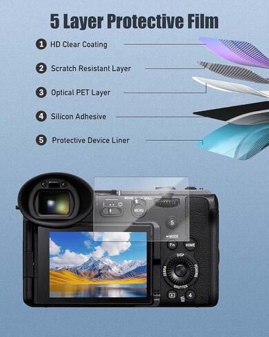 واقي شاشة 2 حزمة لسيوني ilme-fx2-9h صلابة الزجاج المقسّر لكاميرا رقمية ilme-fx2 sony ، ودخل ، خالية من الفقاعات ، وضوح HD in Saudi Arabia