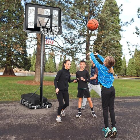 GYMAX Basketball Hoop Weighted Base Anchor, Heavy Duty Sandbag for Basketball Hoops, Waterproof & Wear-Resistant 900D Oxford Fabric, Adjustable Buckled Straps, 300 LBS Load Weight, Bag Only in Saudi Arabia