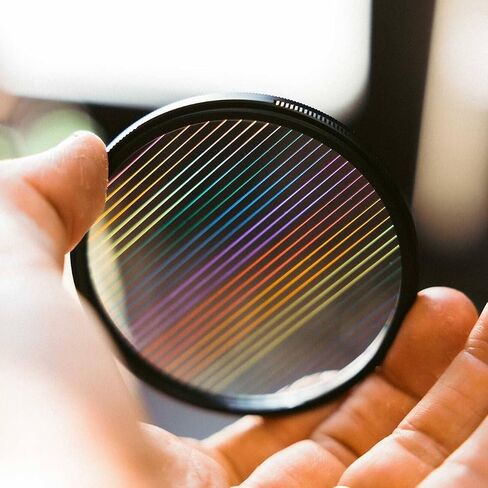 PUYI 55m White Starburst Flare Filter, Transparent Clear FX Effect Filter for DSLR & Mirrorless Cameras, Creative Photography Accessory in Saudi Arabia