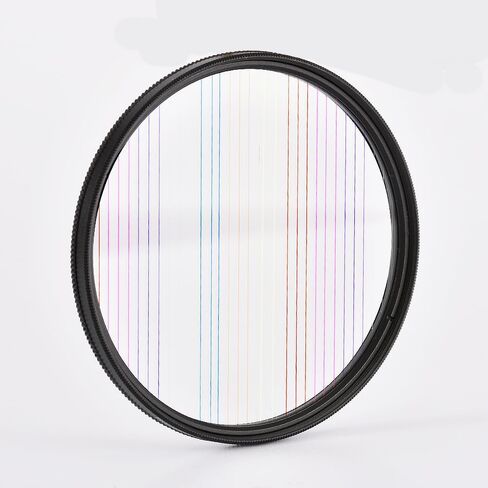 PUYI 55m White Starburst Flare Filter, Transparent Clear FX Effect Filter for DSLR & Mirrorless Cameras, Creative Photography Accessory in Saudi Arabia