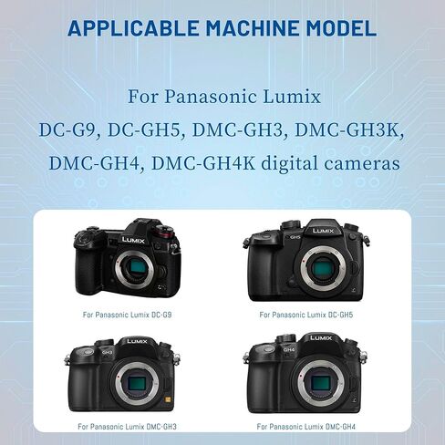 2 حزمة DMW-BLF19 ، DMW-BLF19E ، DMW-BLF19PP بطاريات بديلة مع شاحن USB مزدوج لـ Panasonic Lumix DC-G9 ، DC-GH5 ، DMC-GH3 ، DMC-GH3K ، DMC-GH4 ، DMC-GH4K Camera 2200MAH in Saudi Arabia