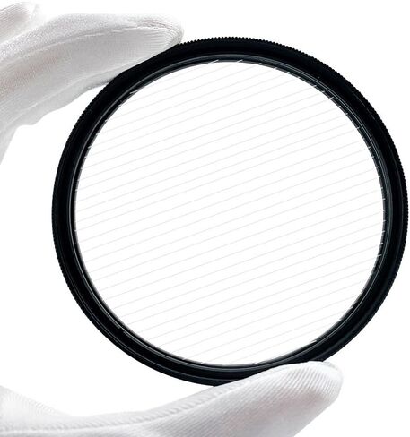 PUYI 55m White Starburst Flare Filter, Transparent Clear FX Effect Filter for DSLR & Mirrorless Cameras, Creative Photography Accessory in Saudi Arabia