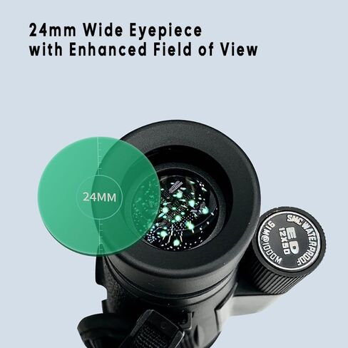 12x50 HD التلسكوب أحادي العين مع BAK4 PRISM & FMC ، العدسة ذات المجال الواسع 24 ملم مع عزل مائي من IPX7 المصنفة من النيتروجين ، مناسبة لمشاهدة الطيور المشي لمسافات طويلة المشي لمسافات طويلة in Kuwait