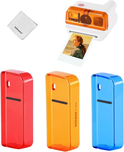 NEEWER Lens Filter Set Compatible with Polaroid Go Camera, 3 Pack Snap On Color Gel Filter Accessories Kit (Red, Blue, Orange) for Creative Photography, FL-B18 in Saudi Arabia