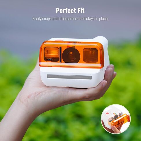 NEEWER Lens Filter Set Compatible with Polaroid Go Camera, 3 Pack Snap On Color Gel Filter Accessories Kit (Red, Blue, Orange) for Creative Photography, FL-B18 in Saudi Arabia