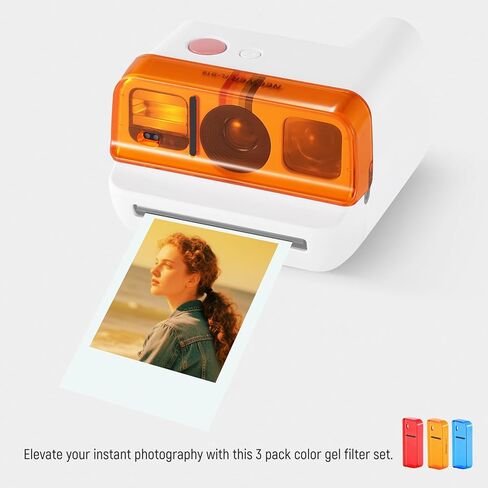 NEEWER Lens Filter Set Compatible with Polaroid Go Camera, 3 Pack Snap On Color Gel Filter Accessories Kit (Red, Blue, Orange) for Creative Photography, FL-B18 in Saudi Arabia