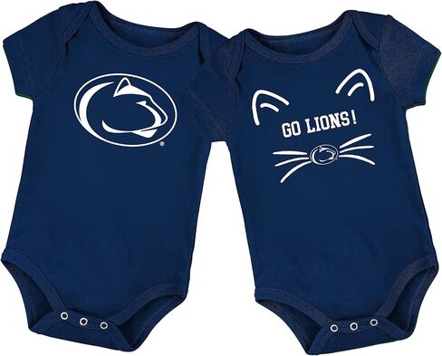 Penn State Nittany Lions مرخص رسميًا من الشعار BodySuit و Go Lions! fanimals bodysuit 2 pack in Saudi Arabia