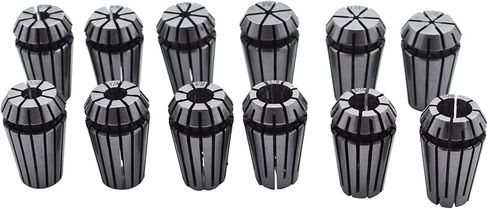 12pcs ER-16 SPRING COLLET SET 1/32-3/8 بوصة مناسبة لأداة مخرطة طحن CNC in Kuwait