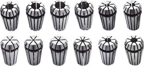 12pcs ER-16 SPRING COLLET SET 1/32-3/8 بوصة مناسبة لأداة مخرطة طحن CNC in Kuwait