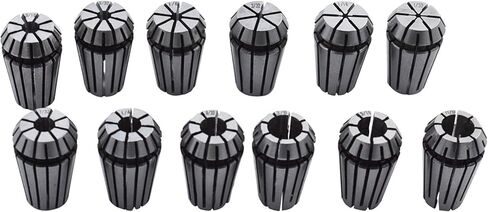 12pcs ER-16 SPRING COLLET SET 1/32-3/8 بوصة مناسبة لأداة مخرطة طحن CNC in Kuwait