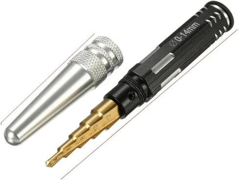 1pcs 4-12mm متعددة المستويات Reamer Titanium Steel Sedy Tool مع Cap in Saudi Arabia