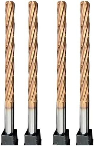 100mm 150mm Carbide Machine Reamer HRC60 Coated Spiral Groove Tolerance H7 Harened Steel Metal Cutter CNC Turning Hole(5x100x150-4F) in Saudi Arabia