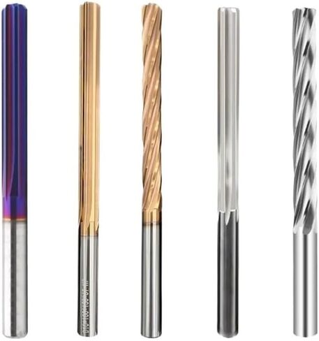 100mm 150mm Carbide Machine Reamer HRC60 Coated Spiral Groove Tolerance H7 Harened Steel Metal Cutter CNC Turning Hole(5x100x150-4F) in Saudi Arabia