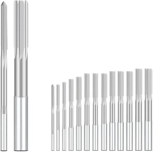 HSS Machine Reamer H8 1.0-12mm chucking Reamer Sraight Flute Reamer Common Round Round Milling Cutter Tool (H8 5.0mm) in Saudi Arabia