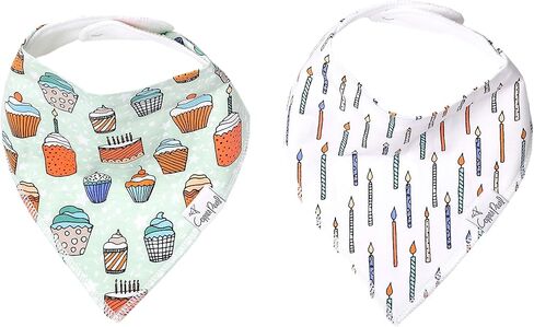 مرايل لعاب الأطفال باندانا نحاسية من أجل سيلان اللعاب والتسنين، مجموعة هدايا مرايل عصرية مكونة من قطعتين "أودري" in Kuwait