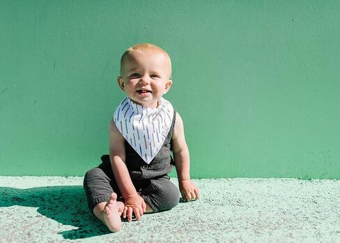 مرايل لعاب الأطفال باندانا نحاسية من أجل سيلان اللعاب والتسنين، مجموعة هدايا مرايل عصرية مكونة من قطعتين "أودري" in Kuwait