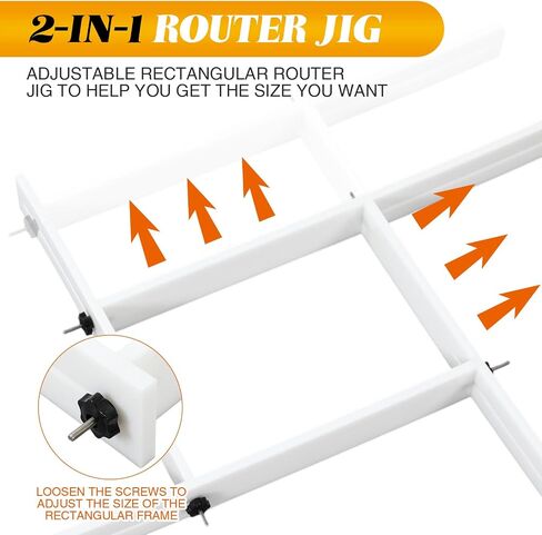 Adjustable Juice Groove Jig for Cutting Board up to 29" x 22" Router Template Guide Frame System for Woodworking Cutting Board Jig for Creating Square Grooves in Saudi Arabia