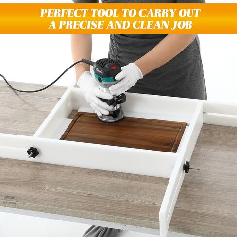 Adjustable Juice Groove Jig for Cutting Board up to 29" x 22" Router Template Guide Frame System for Woodworking Cutting Board Jig for Creating Square Grooves in Saudi Arabia