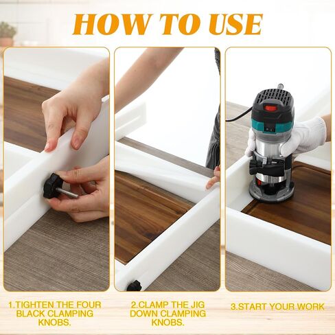 Adjustable Juice Groove Jig for Cutting Board up to 29" x 22" Router Template Guide Frame System for Woodworking Cutting Board Jig for Creating Square Grooves in Saudi Arabia