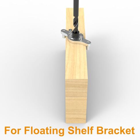 طقم قوس الرف العائم Dowel Jig - 1/2 بوصة شملت بت - دليل الحفر المتمركزة على الذات لأقواس الرف الخفية - أداة النجارة الخشبية DIY للأرفف غير المرئية والعلاب in Saudi Arabia