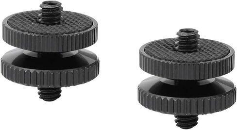 CAMVATE 1/4"-20 Male Thread Screw + Table/Ceiling Mount with 5/8"-27 Female Thread + 5/8"-27 Male Threaded Cold Shoe Adapter in Saudi Arabia