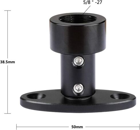 CAMVATE 1/4"-20 Male Thread Screw + Table/Ceiling Mount with 5/8"-27 Female Thread + 5/8"-27 Male Threaded Cold Shoe Adapter in Saudi Arabia