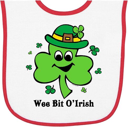 inktastic Wee Bit O'Irish Baby Terry Cloth Bib in Saudi Arabia