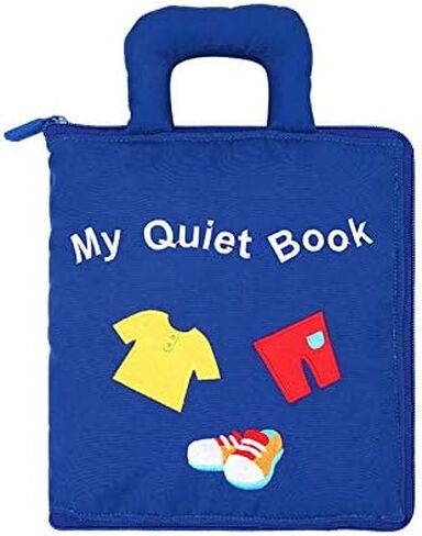 My Quiet Book - My First Soft Book, Nontoxic Fabric Baby Cloth Activity Crinkle Soft Books for Infants Boys and Girls Early Educational Toys Baby Gift in Saudi Arabia