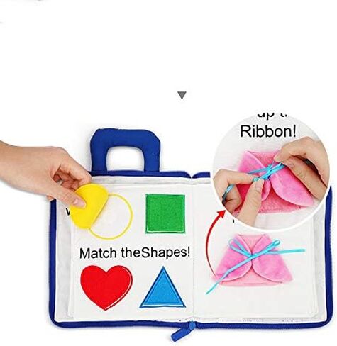 My Quiet Book - My First Soft Book, Nontoxic Fabric Baby Cloth Activity Crinkle Soft Books for Infants Boys and Girls Early Educational Toys Baby Gift in Saudi Arabia