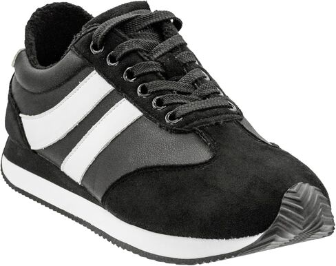 Corkys Footwear Hey Girl Jet Lag Fashion Sneaker-حذاء أنيق من الدانتيل مع نعل أفخم ناعم للراحة طوال اليوم ، منصة خفية ، وخطوط جانبية in Saudi Arabia